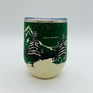 Swig for Peet's Coffee Insulated Green and Cream Thermos Depi Mountain View